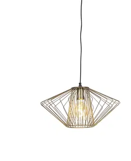 Zavesna svitidla Designová závěsná lampa mosaz - Stiel