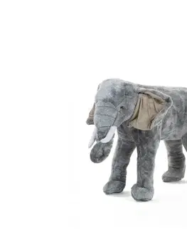Hračky CHILDHOME - Slon plyšový stojící 60cm