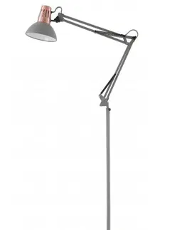 Stojací lampy Stojací lampa LP-ART-F-E27-15-DEC GTV-2300 ARTEMIA šedá