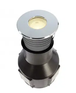 Nájezdová a pochozí svítidla Light Impressions Deko-Light zemní svítidlo Alzirr II 24V DC 2,40 W 3000 K 150 lm stříbrná 730470