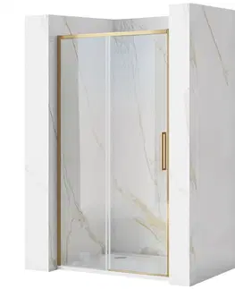 Sprchové kouty REA Posuvné sprchové dveře Rapid Slide 110 zlatá kartáčovaná REA-K4708