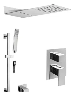 Sprchy a sprchové panely SAPHO LATUS podomítkový sprchový set s pákovou baterií, 3 výstupy, chrom 1102-44-01