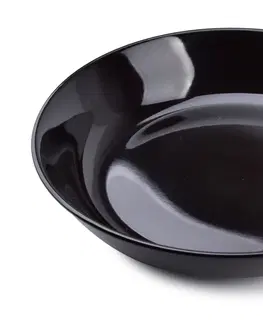 Mísy a misky Affekdesign Porcelánová miska NADINE 24 x 5 cm černá