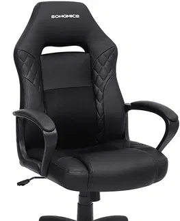 Kancelářské židle SONGMICS Kancelářská židle Abrax černá