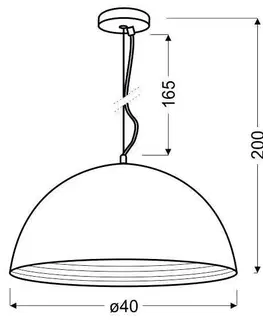Kuchyňské linky Závěsná lampa AMALFI 1xE27 Candellux 30 cm