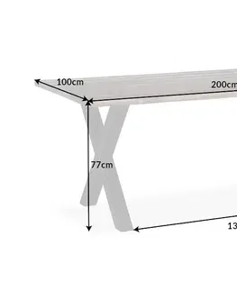 Jídelní stoly Jídelní stůl TALOS Dekorhome 200x100x77 cm