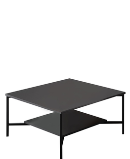 Konferenční stolky Konferenční stolek ALIBABA, antracit/černá
