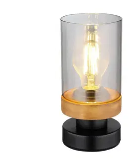 Lampy Globo Globo 15557T - Stolní lampa FINCA 1xE27/40W/230V kov/dřevo 