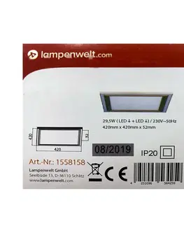 Svítidla Lampenwelt Lampenwelt - LED RGBW Stmívatelné stropní svítidlo LYNN LED/29,5W/230V + DO 