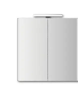 Koupelnová zrcadla JOKEY DekorALU LED bílá zrcadlová skříňka hliníková 124512020-0110 124512020-0110