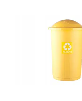 Odpadkové koše PLAFOR - Koš odpadkový ke třídění odpadu 50l žlutý