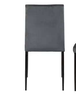 Židle Dkton Designová jídelní židle Damilola tmavě šedá