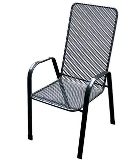 Zahradní židle a křesla DEOKORK Kovová židle (křeslo) Sága vysoká