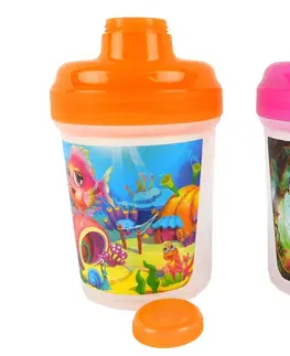 Láhve s dekorací TVAR - Láhev plast 300ml/450ml dekor detský motív různé motivy