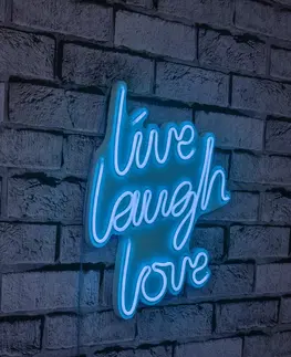 Nástěnné dekorace Dekorativní LED osvětlení LIVE LAUGH LOVE