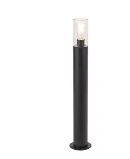 Venkovni stojaci lampy Moderní stojící venkovní lampa černá 80 cm - Rullo