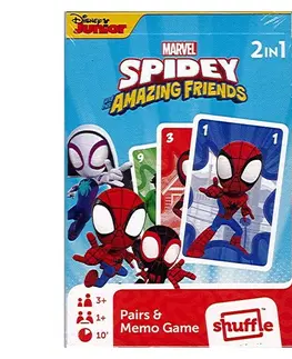 Hračky společenské hry JUNIOR - Karty hrací - Černý Peter / Pexeso (2v1) Spiderman