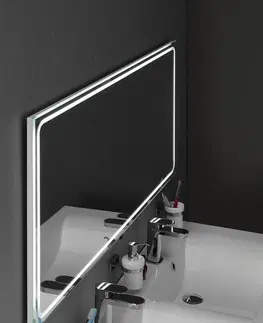 Koupelnová zrcadla SAPHO GEMINI zrcadlo s LED osvětlením 1100x650 GM110
