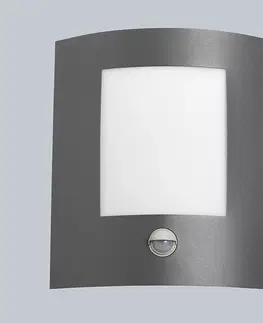 Venkovni nastenne svetlo Venkovní nástěnné svítidlo antracitové s pohybovým senzorem IP44 - Emerald 1