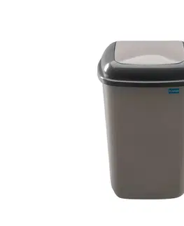 Odpadkové koše PLAFOR - Koš odpadkový Quatro 28l mocca