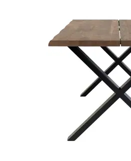 Jídelní stoly Norddan Designový jídelní stůl Jonathon 140 cm kouřový dub