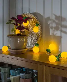 Světelné řetězy do interiéru Konstsmide Season LED světelný řetěz ananas, na baterie