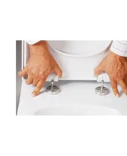 Kompletní WC sady Závěsná WC mísa MEXEN LENA bez prkénka bílá