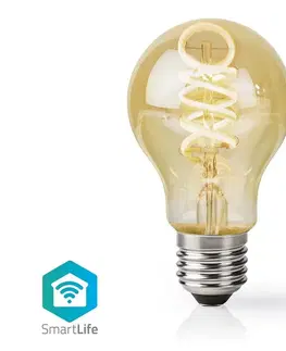 Žárovky  Wi-Fi Smart Bulb E27 4,9W LED žárovka, pro chytrý dům, E27, 4,9W, A60, 230V, 360lm, teplá až studená bílá, stmívatelná, zlatá WIFILRT10A60  Wi-Fi Smart Bulb E27 4,9W LED žárovka, pro chytrý dům, E27, 4,9W, A60, 230V, 360lm, teplá až studená bíl