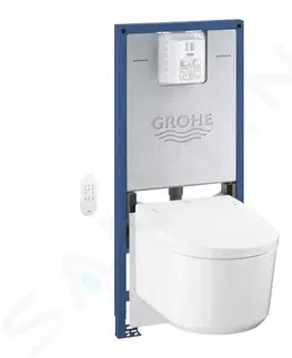 Záchody GROHE Rapid SLX Set předstěnové instalace, elektronického bidetu a sedátka, alpská bílá 36509SH0