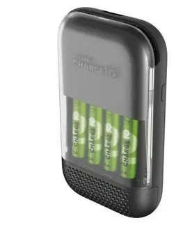 Inteligentní nabíječky EMOS Ultra-rychlá nabíječka baterií GP Charge 10 S491 + 4× AA B56499