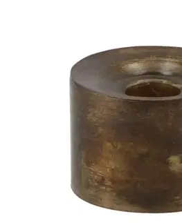 Svícny Mosazný antik kovový svícen Debra - Ø 6*5 cm daan kromhout 860323