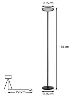 Inteligentní stojací lampy Lindby Lindby Smart LED stojací lampa Cilian, CCT, Tuya, Zigbee, Hue
