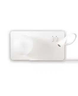 LED nástěnná svítidla LED Nástěnné svítidlo Ideal Lux Book-2 AP2 bianco 174822 G9 1x28W bílé pravostranné