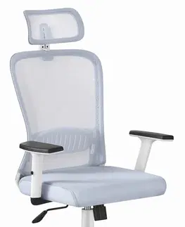 Kancelářské křesla Ergonomická otočná kancelářská židle HC- 1022 GREY MESH