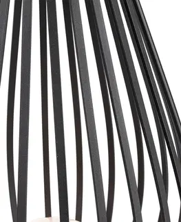 Stojaci lampy Designová stojací lampa černá s opálem 70 cm - Angela