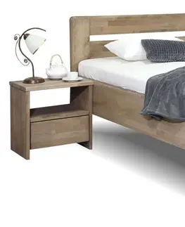 bez úložného prostoru Zvýšená postel z masivu Primátor, masiv buk, 140x200