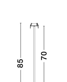 Moderní bodová svítidla Nova Luce Vestavné výklopné svítidlo Brando - max. 10 W, GU10, pr. 60 x 850 mm, černá NV 7409604