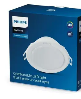 Bodovky do podhledu na 230V Philips Meson podhledové LED svítidlo 5,5W 360lm 3000K 9,5cm kulaté IP20, bílé