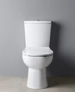 Záchody SAPHO KAIRO CLEANWASH WC kombi s bidet. sprškou, zadní odpad, bílá PC106
