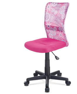 Kancelářské židle Dětská kancelářská židle TRUSKA, růžová