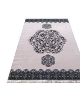Moderní koberce Pudrový koberec se vzorem mandaly Šířka: 160 cm | Délka: 220 cm