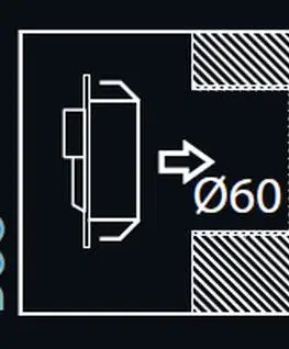 Svítidla LED nástěnné svítidlo Skoff Rueda černá neutrál. 230V MM-RUE-D-N s čidlem pohybu