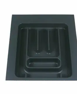Odkapávače nádobí Elletipi Příborník UPPO do zásuvky 45 cm, černá