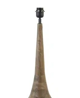 Lampy Dřevěná základna ke stolní lampě Jovany matt -Ø20*49cm / E27 Light & Living 7038764