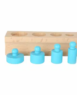 Dřevěné hračky Small Foot Dřevěná vkládací závažíčka barevná