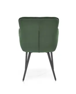 Židle HALMAR Jídelní židle K463 tmavě zelená