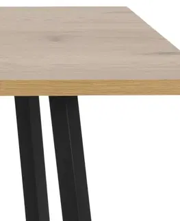 Jídelní stoly Actona Jídelní stůl Cenny divoký dub/černá