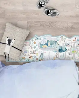 Hrací podložky Podložka na hraní k posteli pro kluky s cestou