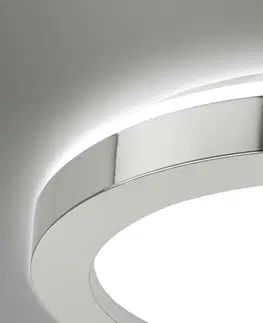 LED stropní svítidla BRILONER LED stropní svítidlo do koupelny, pr. 30 cm, 18 W, 2000 lm, chrom BRI 3678-018