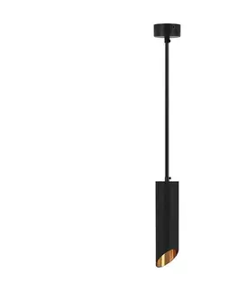 Svítidla  Lustr na lanku 1xGU10/35W/230V 20 cm černá 